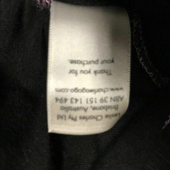 Long Vest Duster Black and Pink Stitching Y - Picture 11 of 11